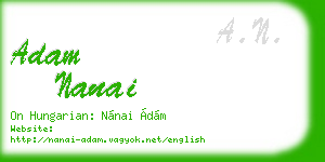 adam nanai business card
