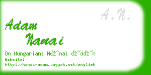 adam nanai business card